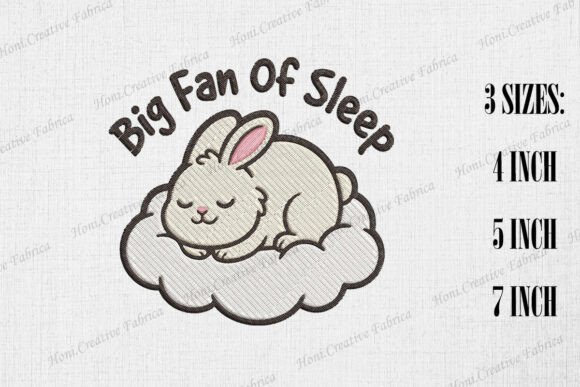 Big Fan of Sleep Cute Rabbit Embroidery Review