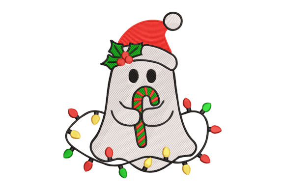 Candy Cane Ghost Embroidery Design Review