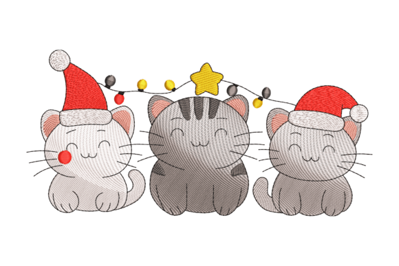 Cat Santa Hat Embroidery Review