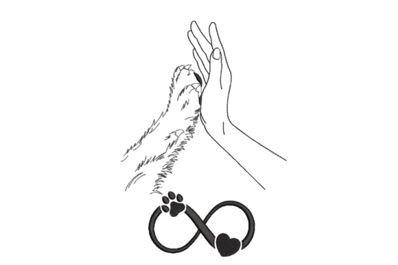 Dog Human High Five Embroidery Design Review