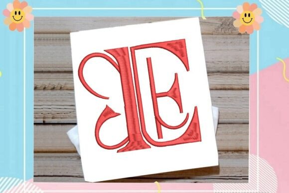 Elegant Vintage Monogram Initial E