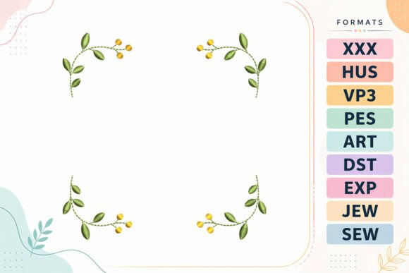 Floral Corner Frame Embroidery Review