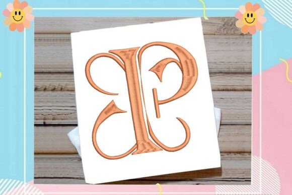 Initial P Elegant Vintage Monogram