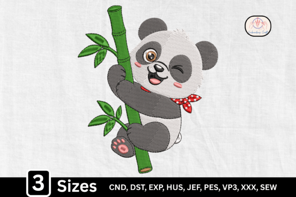 Kawaii Bamboo Panda Embroidery Design Review