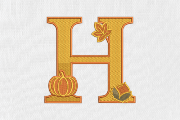Letter H Autumn Monogram Review