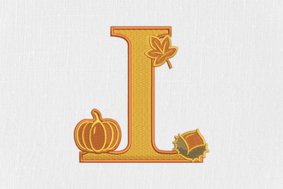 Letter I Autumn Monogram Review