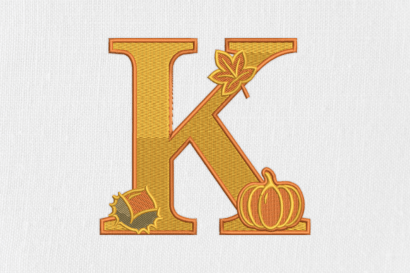 Letter K Autumn Monogram Review