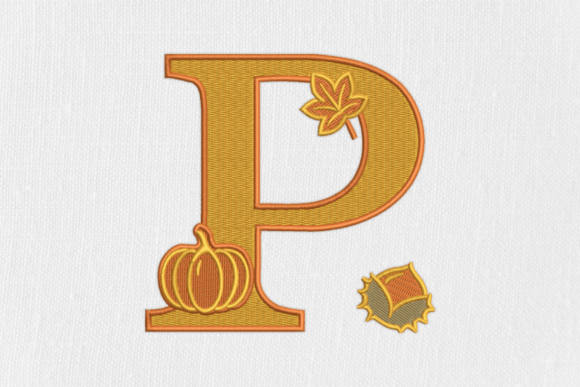 Letter P Autumn Monogram Review