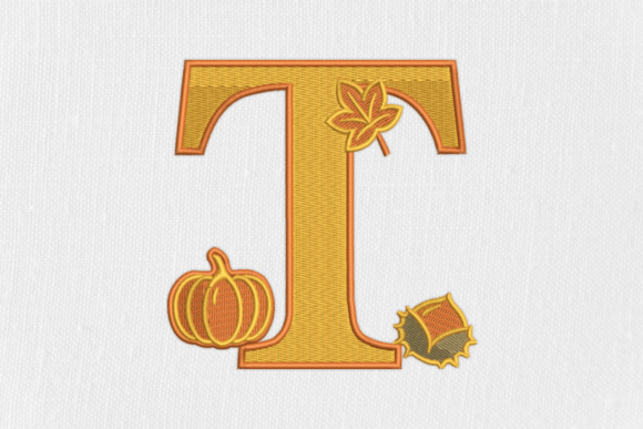 Letter T Autumn Monogram Review
