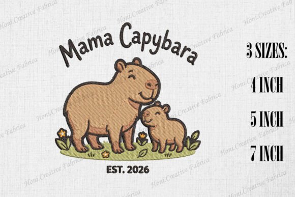 Mama Capybara EST. 2026 Embroidery Review