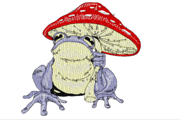 Mushroom Frog Embroidery Design Review