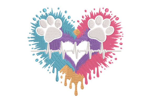 Paw Print Heartbeat Embroidery Review