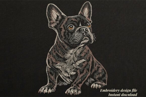 Realistic French Bulldog Embroidery Review