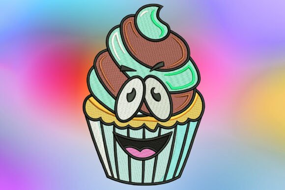 Silly Mint Chocolate Swirl Cupcake Embroidery Review