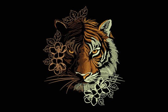 Tiger and Flower Embroidery Design Review