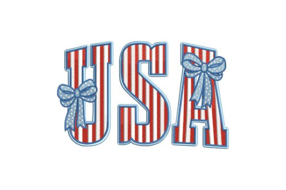USA Letters with Patriotic Bows Review