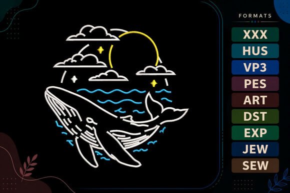 Whale Ocean Summer Sea Embroidery Review