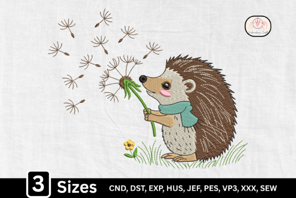 Woodland Animal Dandelion Hedgehog
